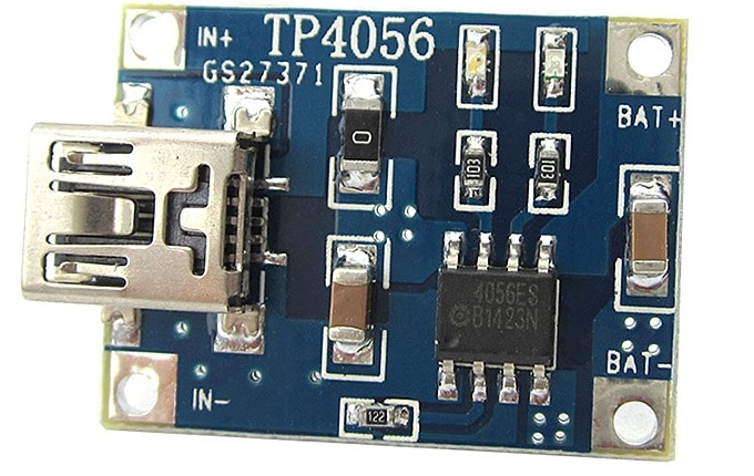 Cargador de baterías TP4056. Arduino