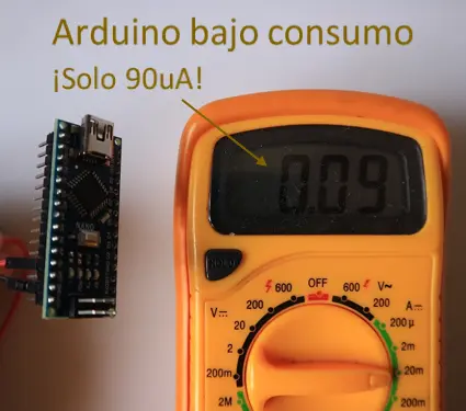 Tutorial Arduino ultra bajo consumo (90uA)